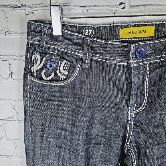 MEK | Mulholland straight leg embellished pocket jeans - Picture 3 of 12